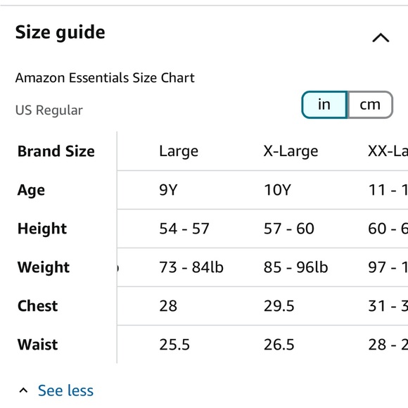 NWT Amazon Essentials Long-Sleeve Button-Down 100% Cotton boys size Large 10 - Picture 11 of 11